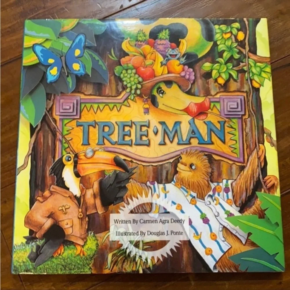 AUTOGRAPHED Tree man hardcover‎ Christmas story book